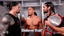 Believe That Roman Reigns GIF - Believe That Roman Reigns Seth Rollins GIFs