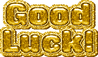 Good Luck Gold Sticker - Good Luck Gold Text Stickers