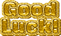 Good Luck Gold Sticker