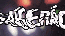 a black and white graffiti drawing of the word salerai