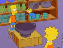 Maggie In A Wok - The Simpsons GIF - The Simpsons Wok Maggie Simpson GIFs