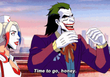 Injustice Joker GIF - Injustice Joker Time To Go Honey GIFs