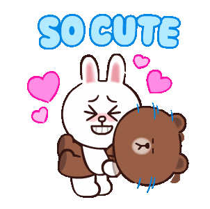 So Cute Bear Sticker - So Cute Bear Couple Stickers