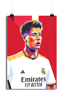 a poster of a soccer player with the words emirates fly better on it