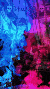 a painting of a woman in a pirate costume with the word dchass vip on the bottom