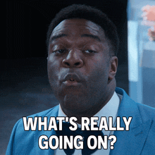 What'S Really Going On Sam Richardson GIF - What'S Really Going On Sam Richardson I Think You Should Leave With Tim Robinson GIFs