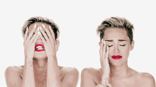 When The Manicurist F*cks Up Your Manicure GIF - Miley Cyrus Crying Weep GIFs
