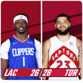Los Angeles Clippers (26) Vs. Toronto Raptors (28) First-second Period Break GIF - Nba Basketball Nba 2021 GIFs
