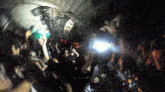 a blurry picture of a crowd at a concert