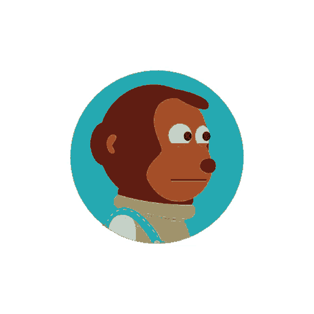 Awkward Look Monkey Puppet - Sticker Mania