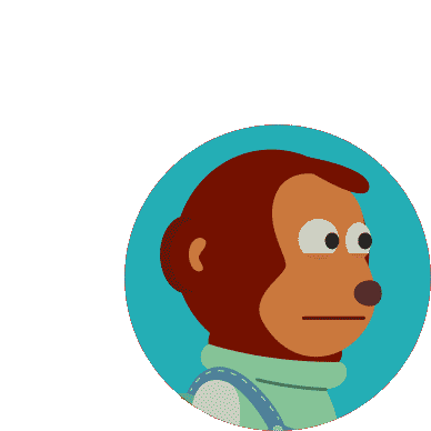 monkey looking looking away meme sticker set | Sticker