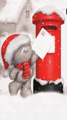 tatty teddy letter to santa snow letter cute