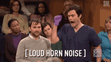 Loud Horn Noise Bill Hader GIF - Loud Horn Noise Bill Hader Saturday Night Live GIFs