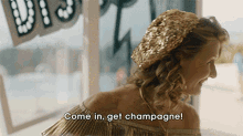 Come In Get Champagne GIF - Come In Get Champagne Party GIFs