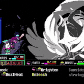 a screenshot of a video game with a character named kris and susie