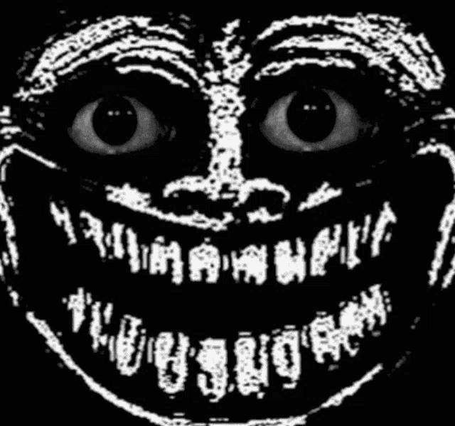 Creepy Troll Face In Your Walls GIF