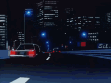 anime 1980s 80s city night