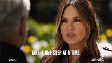 Take It One Step At A Time Detective Olivia Benson GIF - Take It One Step At A Time Detective Olivia Benson Mariska Hargitay GIFs