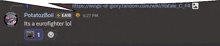 a screenshot of a conversation between potato2boil and ea18 at 5:27 pm