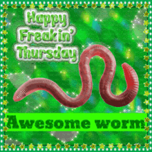 Worm Happy Thursday GIF - Worm Happy Thursday Sparkle GIFs