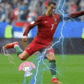Ronaldo Evil Meme My Melody GIF - Ronaldo Evil Meme My Melody Kuromi GIFs