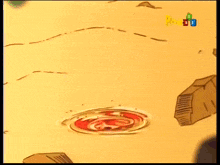 a cartoon ladybug is holding a clover in a puddle with the letters p and t on the bottom