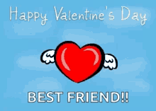 Happy Valentines Day Best Friend GIF - Happy Valentines Day Best Friend Valentine Card GIFs