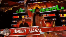 Jinder Mahal Show Off GIF - Jinder Mahal Show Off Entrance GIFs