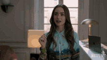 Wait Lily Collins GIF - Wait Lily Collins Emily Cooper GIFs