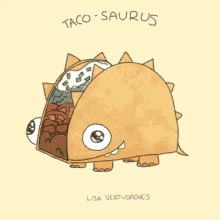 Tacosaurus GIF - Mexican Food Taco Tacosaurus GIFs