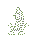 a black and white drawing of a cactus with a few leaves on a white background .