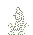 a black and white drawing of a cactus with a few leaves on a white background .