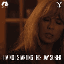 Im Not Starting This Day Sober Beth Dutton GIF - Im Not Starting This Day Sober Beth Dutton Kelly Reilly GIFs