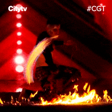 Fire Dancing Xpectaculo GIF - Fire Dancing Xpectaculo Canadas Got Talent GIFs