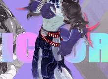 a drawing of a monster with the word icor behind it