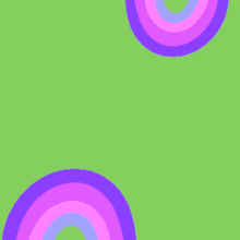 a green background with purple circles and arabic writing on it