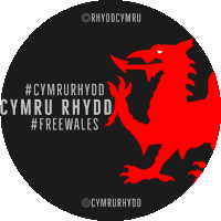 Rhydd Cymru Rhydd Wales Sticker - Rhydd Cymru Rhydd Wales Free Wales Stickers