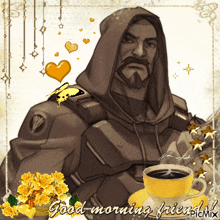 Overwatch Good Morning GIF - Overwatch Good Morning Reaper GIFs