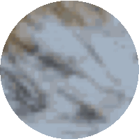 a blurred image of a circle with a few dots on it