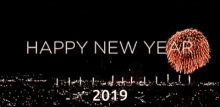 happy new year 2019 greetings fireworks