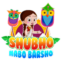 Shubho Nabo Barsho Chutki Sticker - Shubho Nabo Barsho Chutki Chhota Bheem Stickers