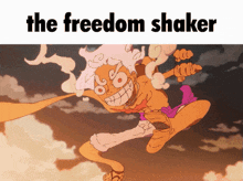 Luffy Luffy Gear 5 GIF - Luffy Luffy Gear 5 Freedom Shaker GIFs