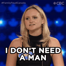 I Dont Need A Man Family Feud Canada GIF - I Dont Need A Man Family Feud Canada Need No Man GIFs