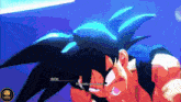 a screenshot of a video game shows goku saying " you really are a hero "