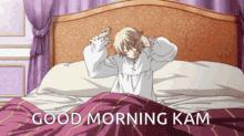 Good Morning Kam GIF - Good Morning Kam Alois Trancy GIFs