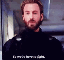 Steve Rogers Here To Fight GIF - Steve Rogers Here To Fight Infinity War GIFs