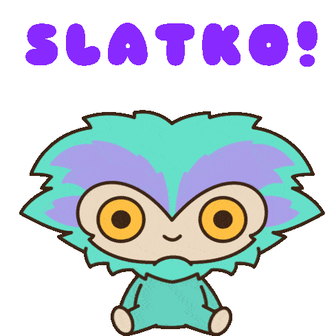 Slatko Cute Sticker - Slatko Cute Winking Stickers