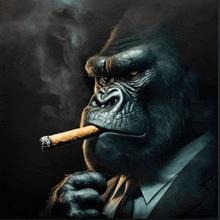 Gorilla Cigar GIF - Gorilla Cigar GIFs