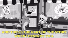 johnny test dukey and this is the part of the story when i destroy you destroy you im gonna destroy you