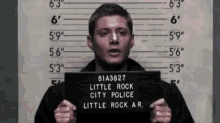 Dean'S Mugshot GIF - Supernatural Dean Winchester Mugshot GIFs